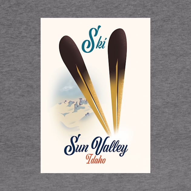 Sun Valley Idaho ski poster by nickemporium1